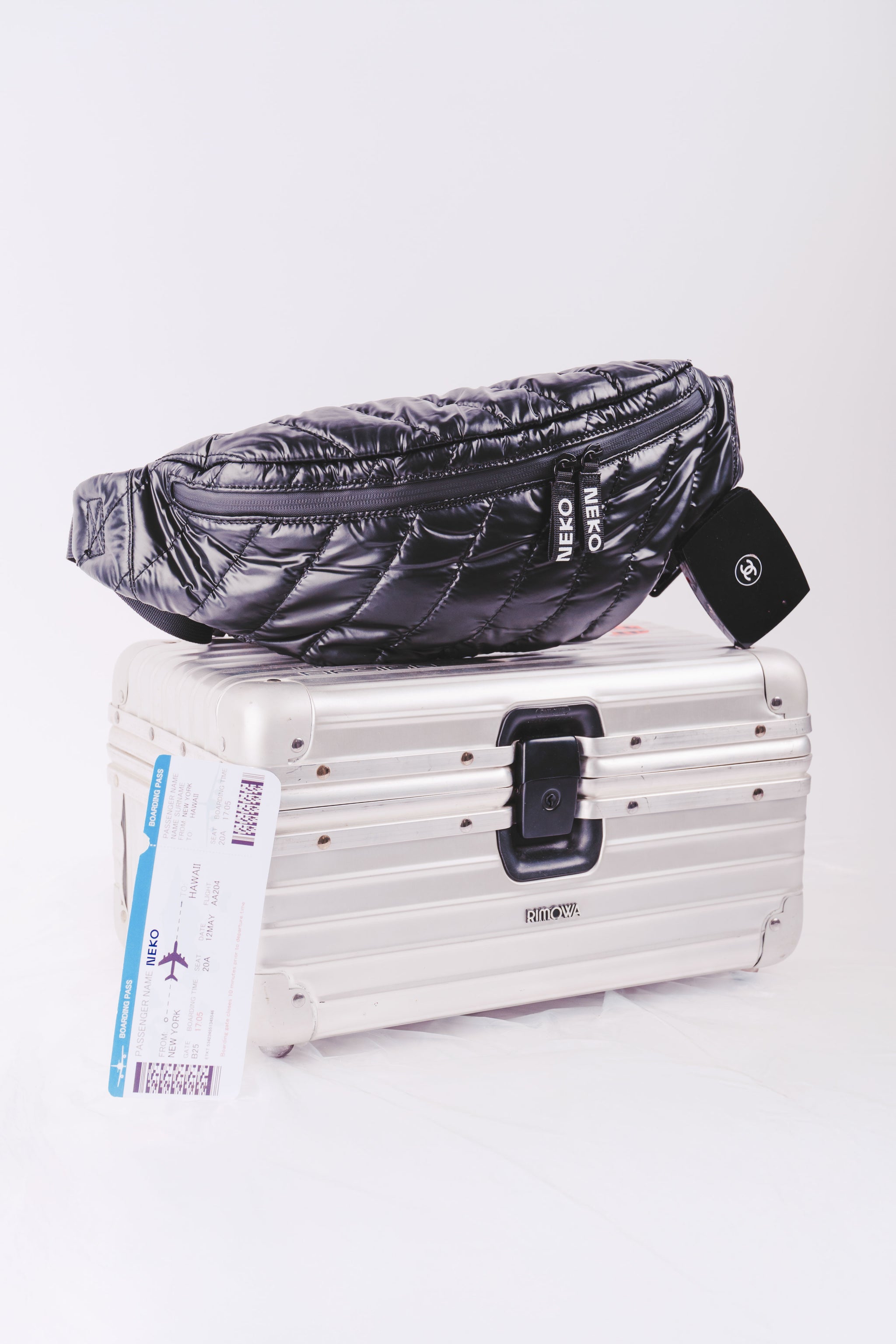NN- WAIST BAG LARGE BLACK – NEKO NEKO PARIS